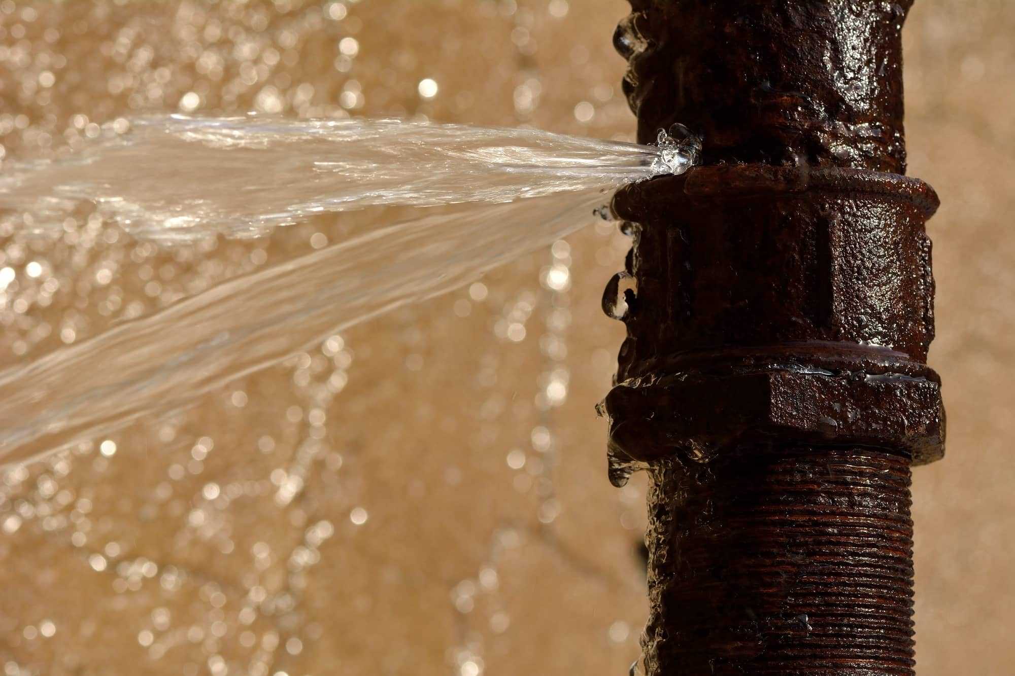 water pipes burst